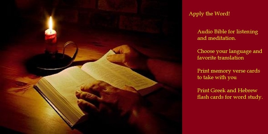 Tools for Bible memory and meditation.